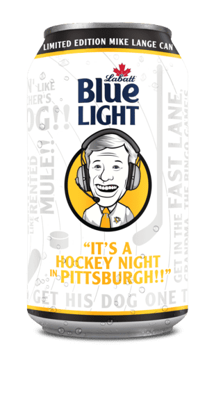 Special Edition Pittsburg Penguins Labatt Blue Can Special Edition Pittsburg Penguins Labatt Blue Can