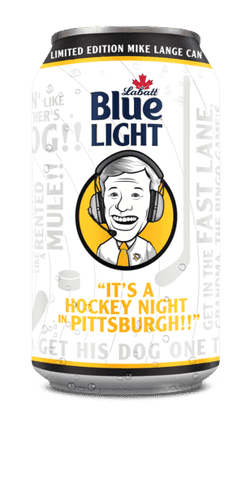 Special Edition Pittsburg Penguins Labatt Blue Can Special Edition Pittsburg Penguins Labatt Blue Can