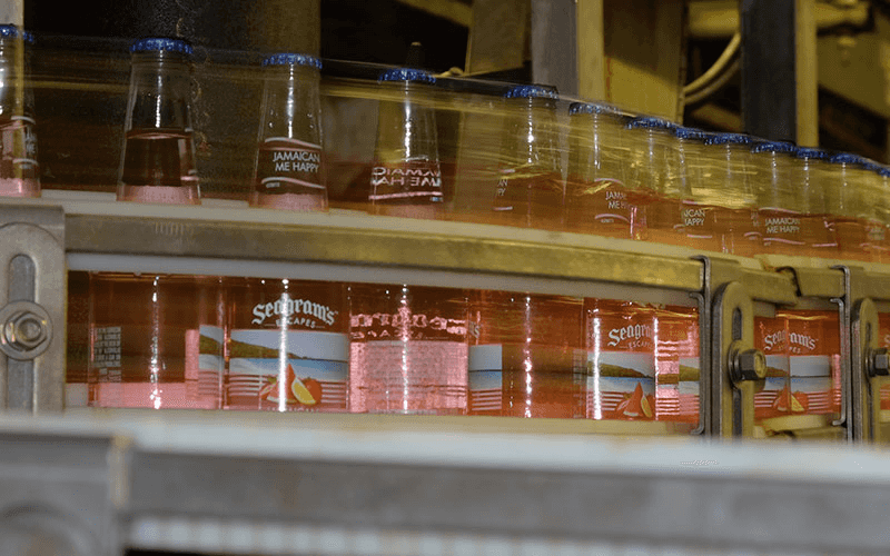 Photo of Seagram's Escapes on the Bottling Line